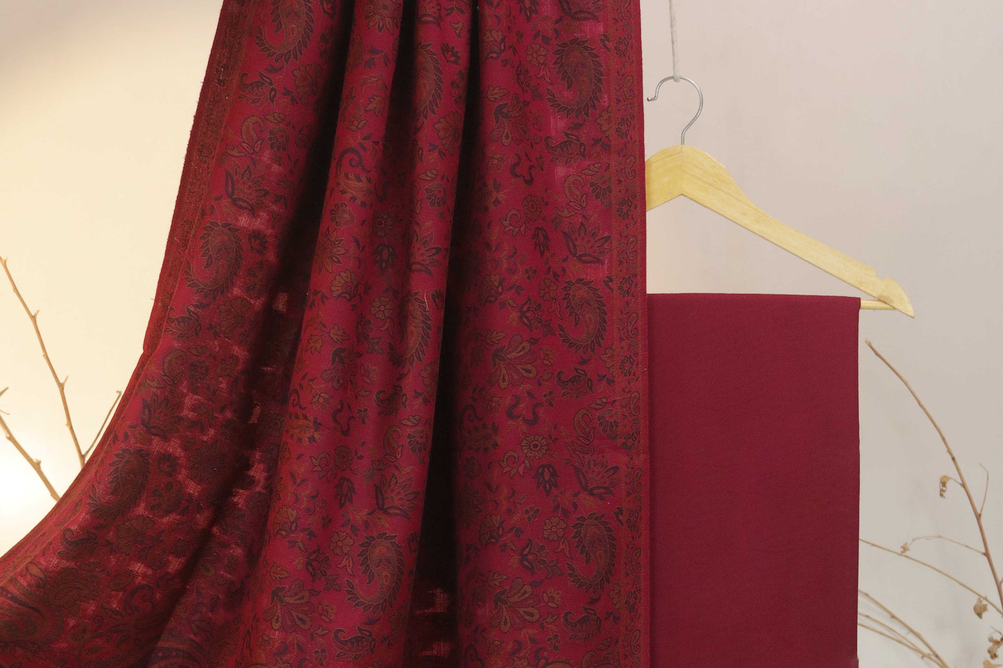 3Piece - Karandi with Pashmina Shawl KPP201