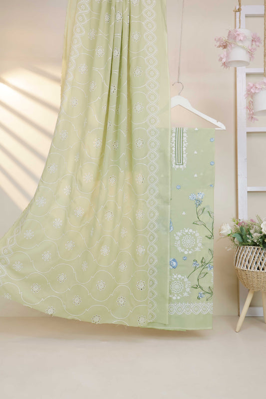 3Piece-Lawn Embroidered Suit V15WR02