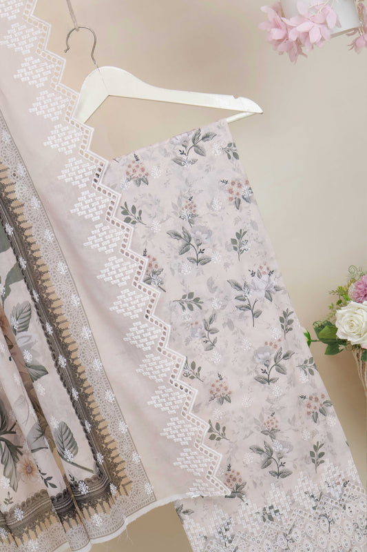 3Piece-Lawn Embroidered Suit V11WR03