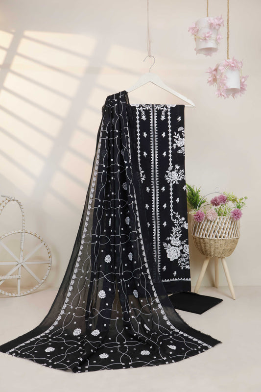 3Piece-Lawn Embroidered Suit V15WR03