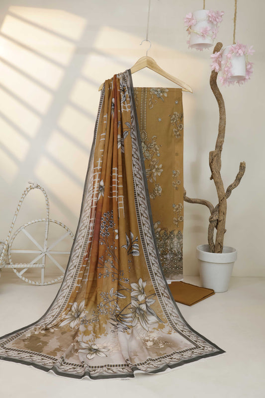 3Piece-Lawn Embroidered Suit V12WR10