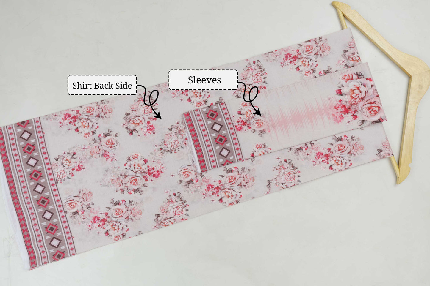 3Piece-Lawn Embroidered Suit V12WR08