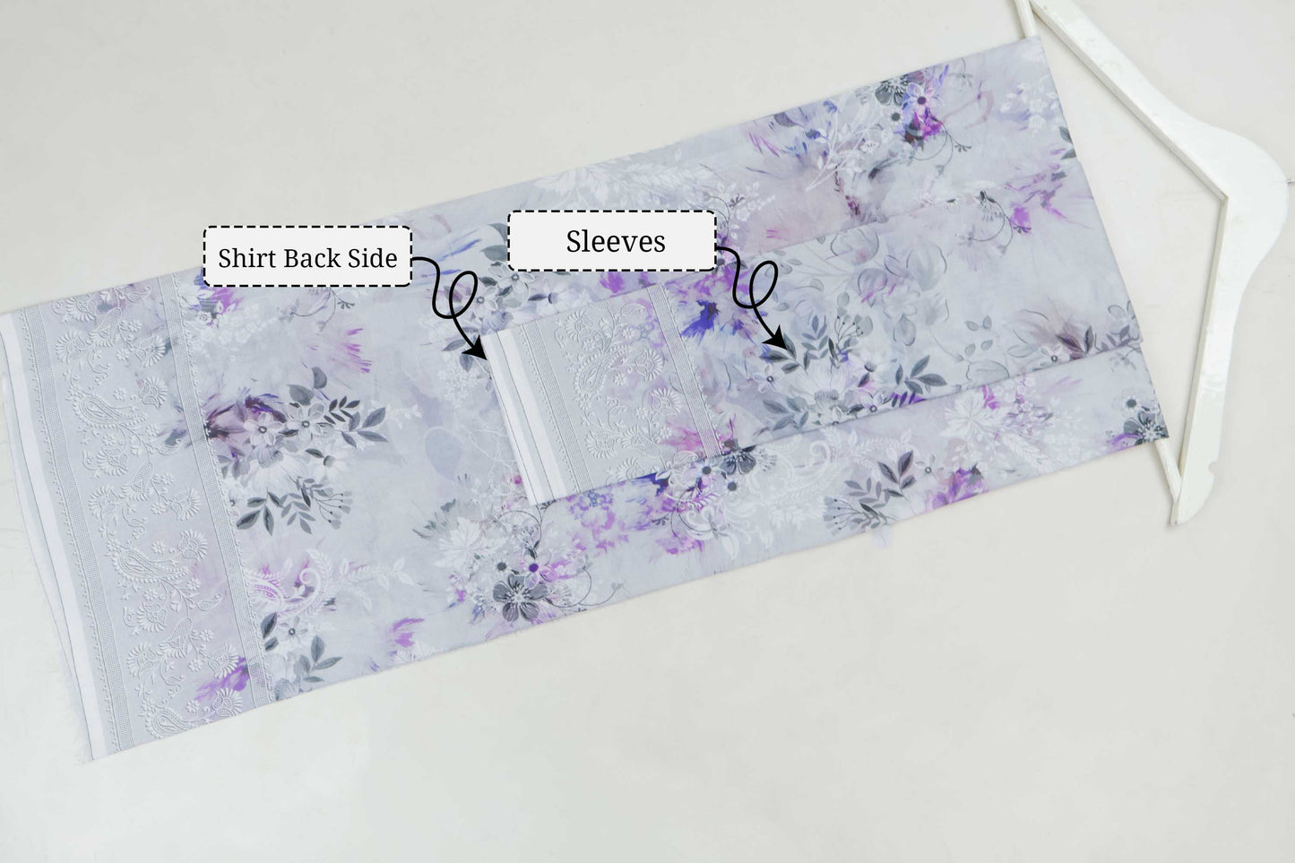 3Piece-Lawn Embroidered Suit V12WR03