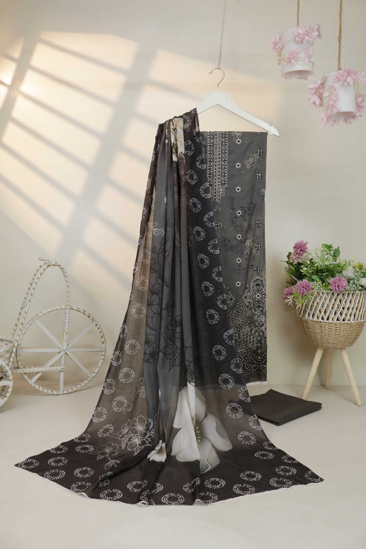 3Piece-Lawn Embroidered Suit V12WR05