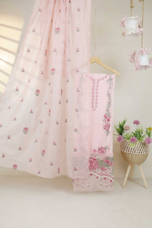 3Piece-Lawn Embroidered Suit V22WR02