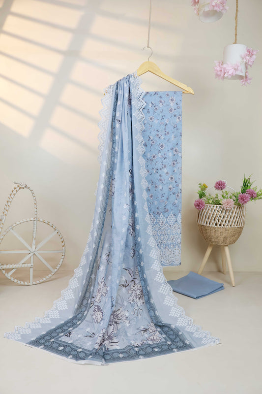 3Piece-Lawn Embroidered Suit V11WR09