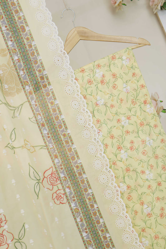 3Piece-Lawn Embroidered Suit V32WR09