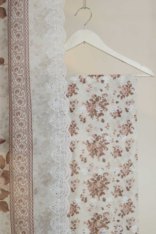 3Piece-Lawn Embroidered Suit v45wr03