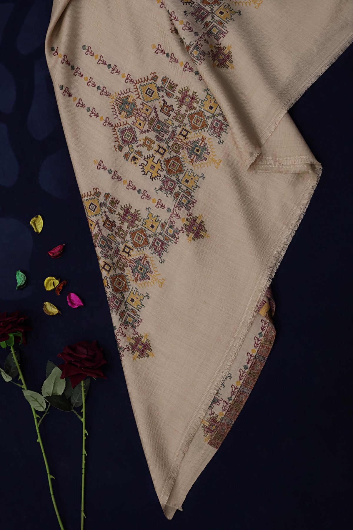Kani Pashmina Shawl  3921 Skin A