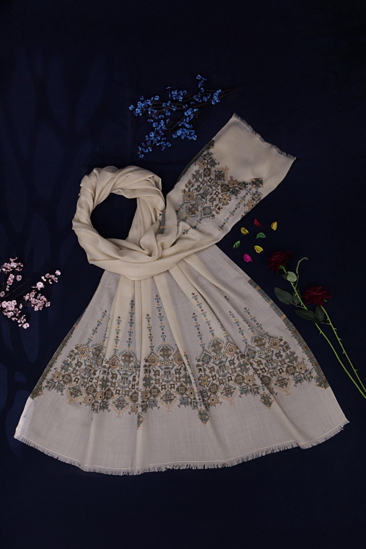 Kani Pashmina Shawl  3921 Skin C