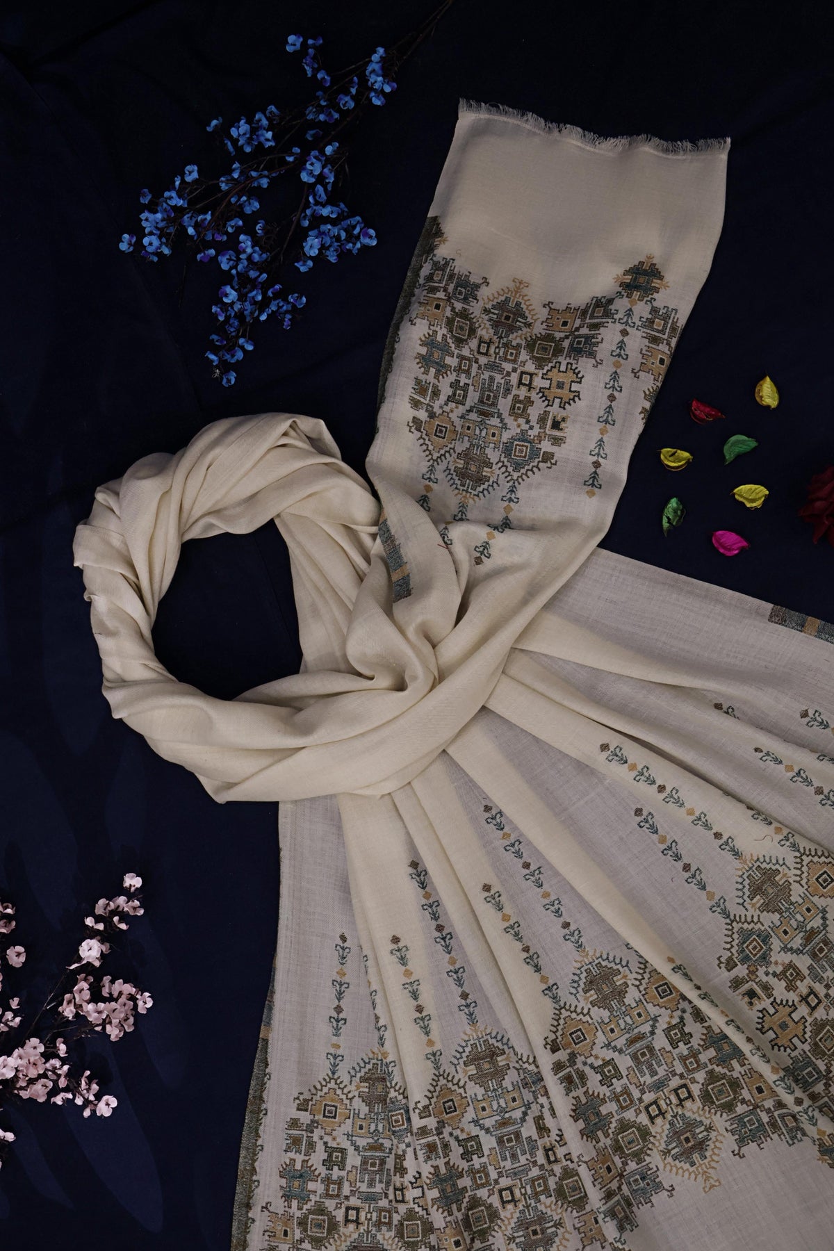 Kani Pashmina Shawl  3921 Skin C