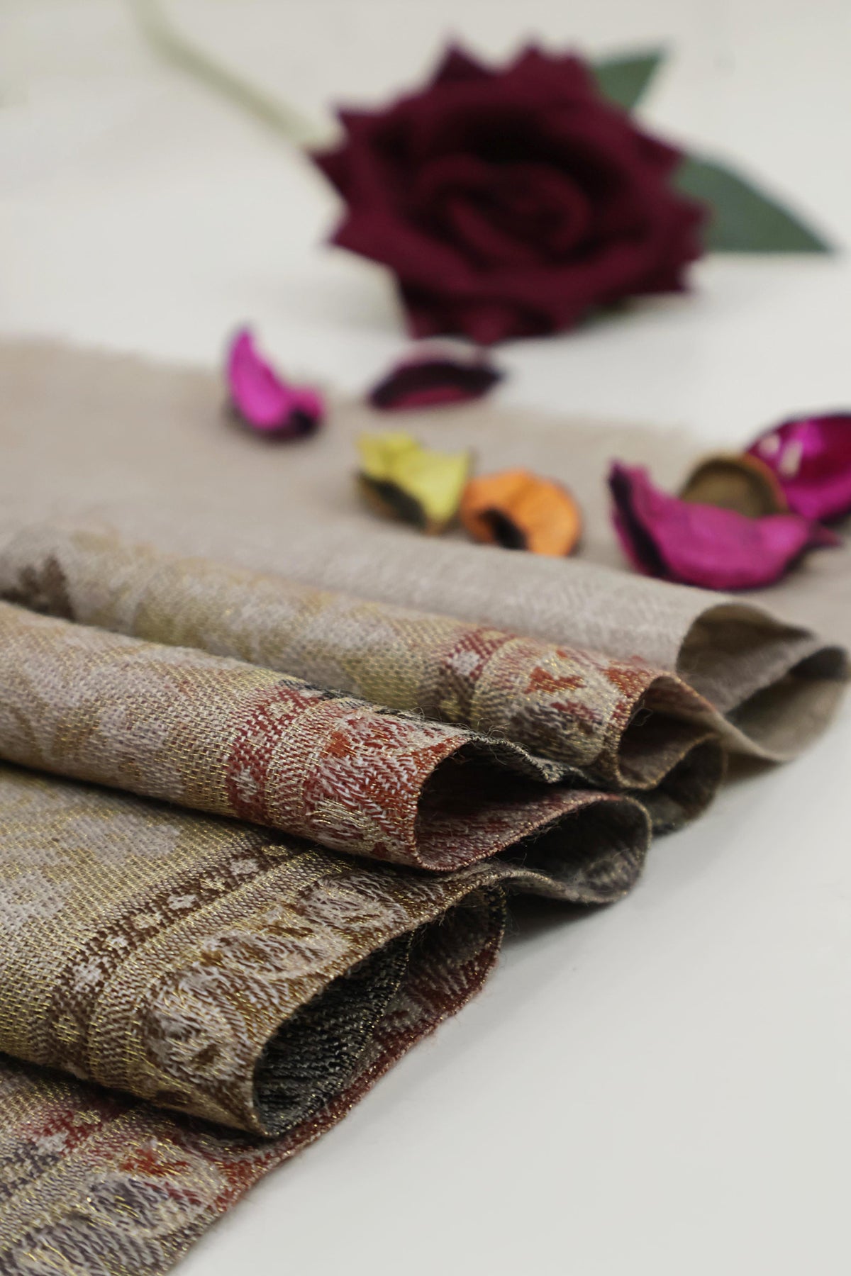 Jacquard Pashmina Shawl 3643 Skin-C