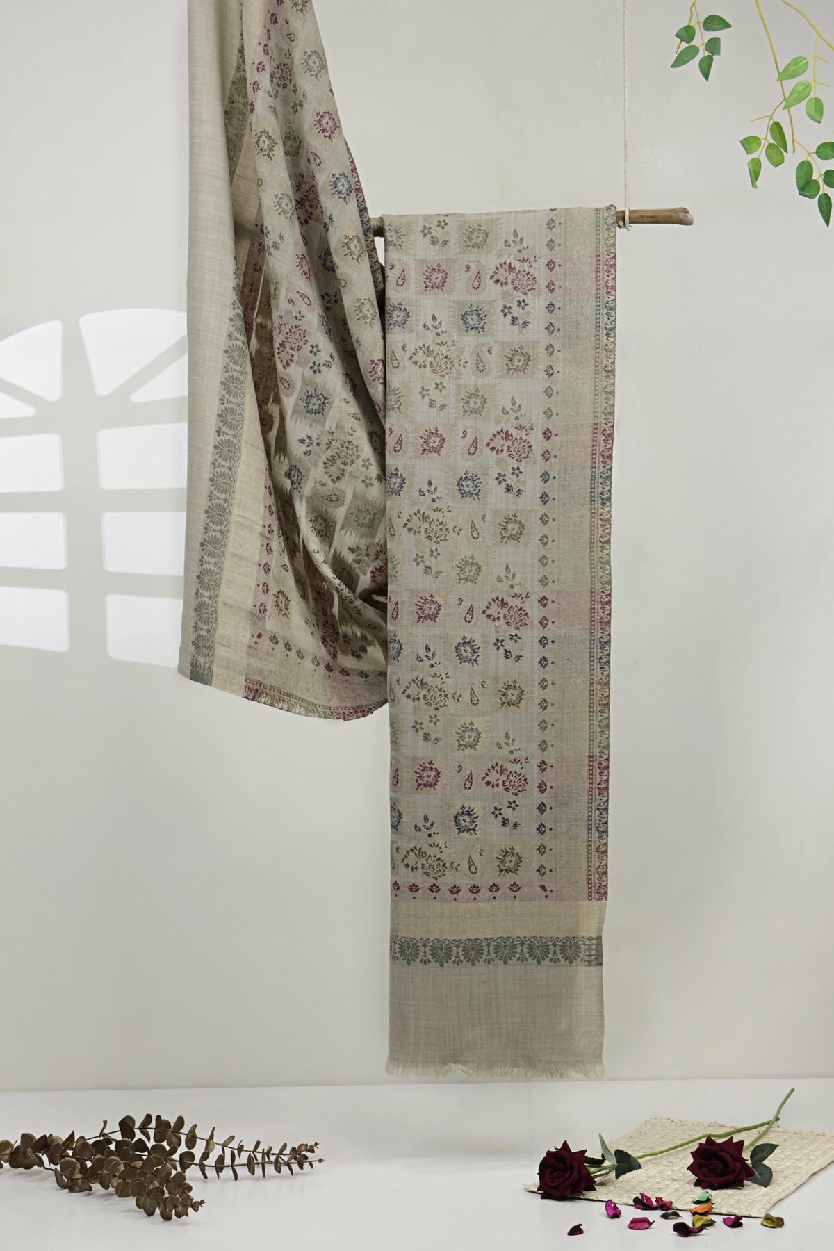 Jacquard Pashmina Shawl 3643 Skin-G