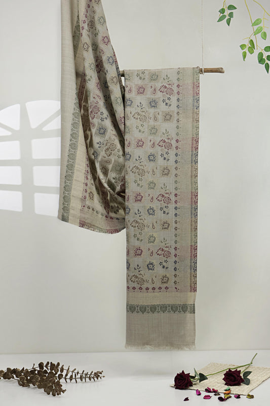 Jacquard Pashmina Shawl 3643 Skin-G