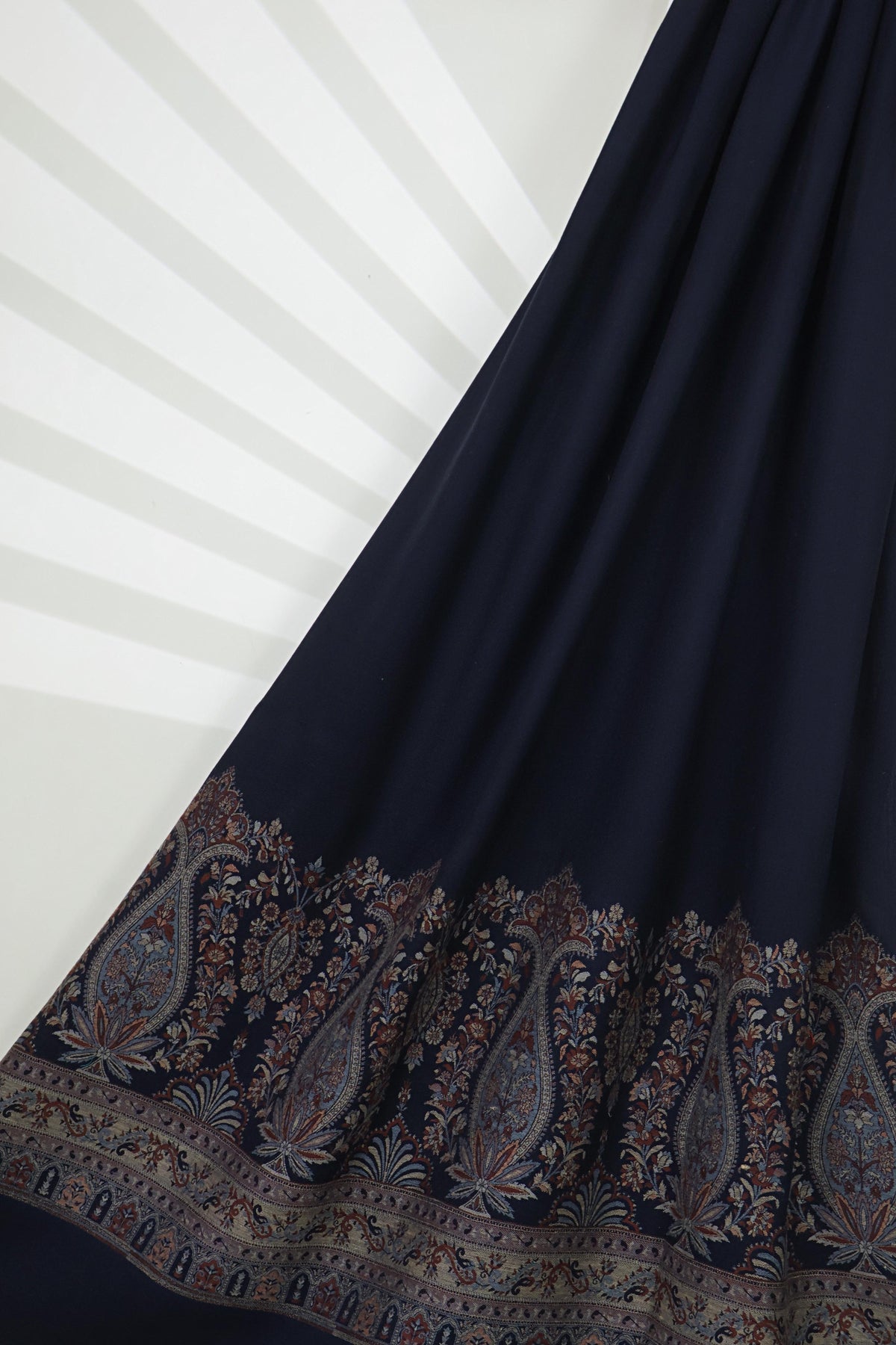 Kani Pashmina Shawl  3874 Navy Blue