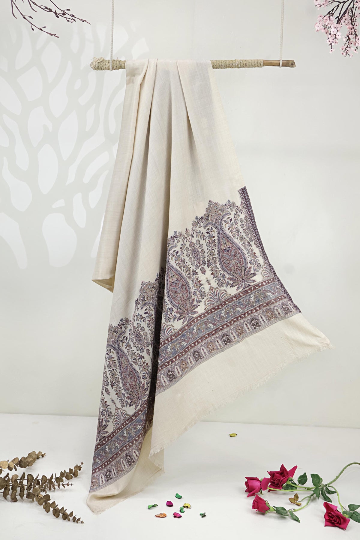 Kani Pashmina Shawl  3874 Skin-D