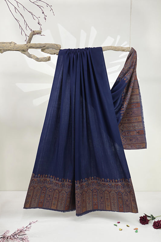 Kani Pashmina Shawl  3866 Navy Blue-A