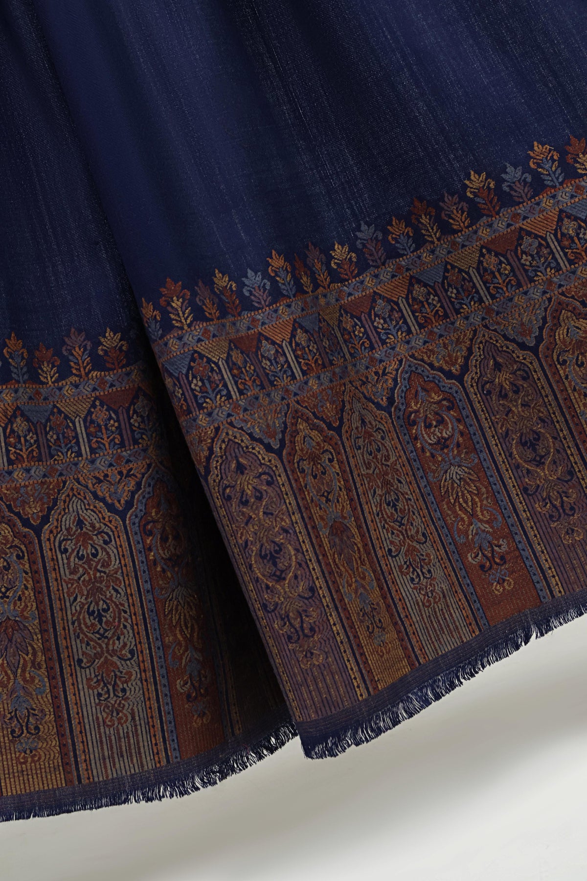 Kani Pashmina Shawl  3866 Navy Blue-A