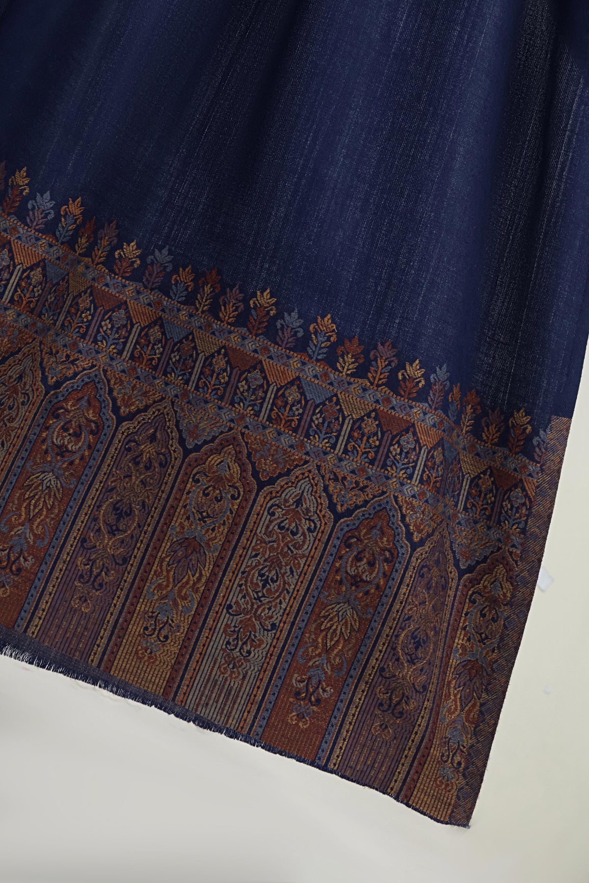Kani Pashmina Shawl  3866 Navy Blue-A