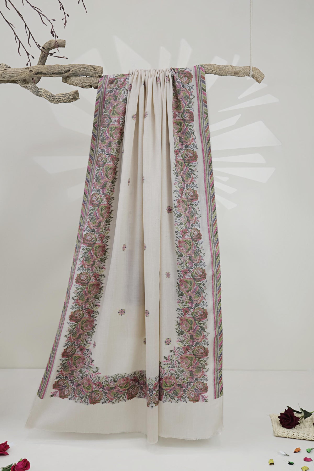 Kani Border Pashmina Shawl KHA221