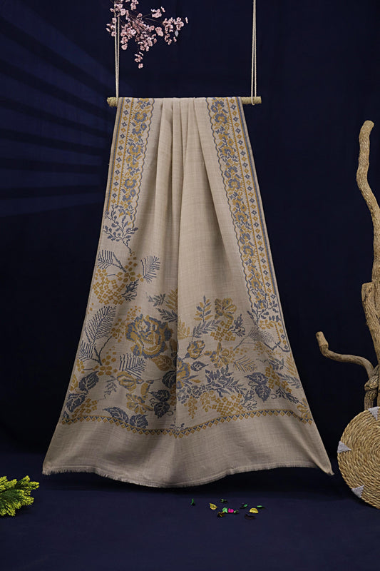 Kani Pashmina Shawl 4010 Skin Blue