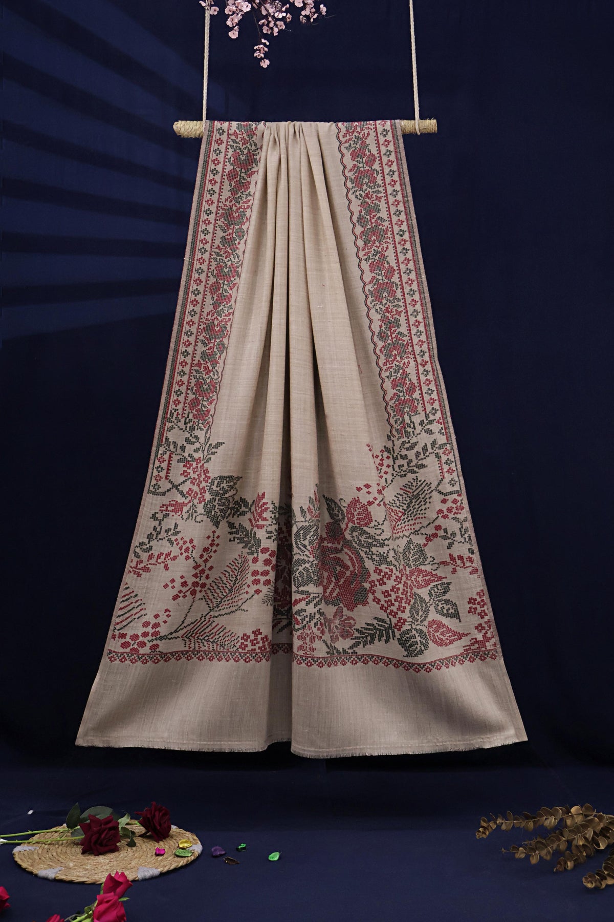 Kani Pashmina Shawl 4010 Skin Red