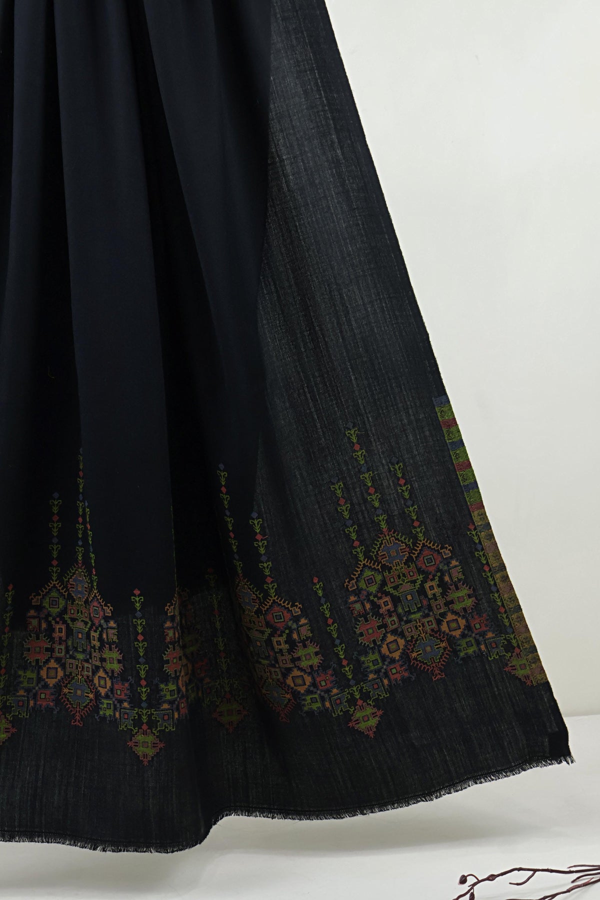 Kani Pashmina Shawl  3921 Black B