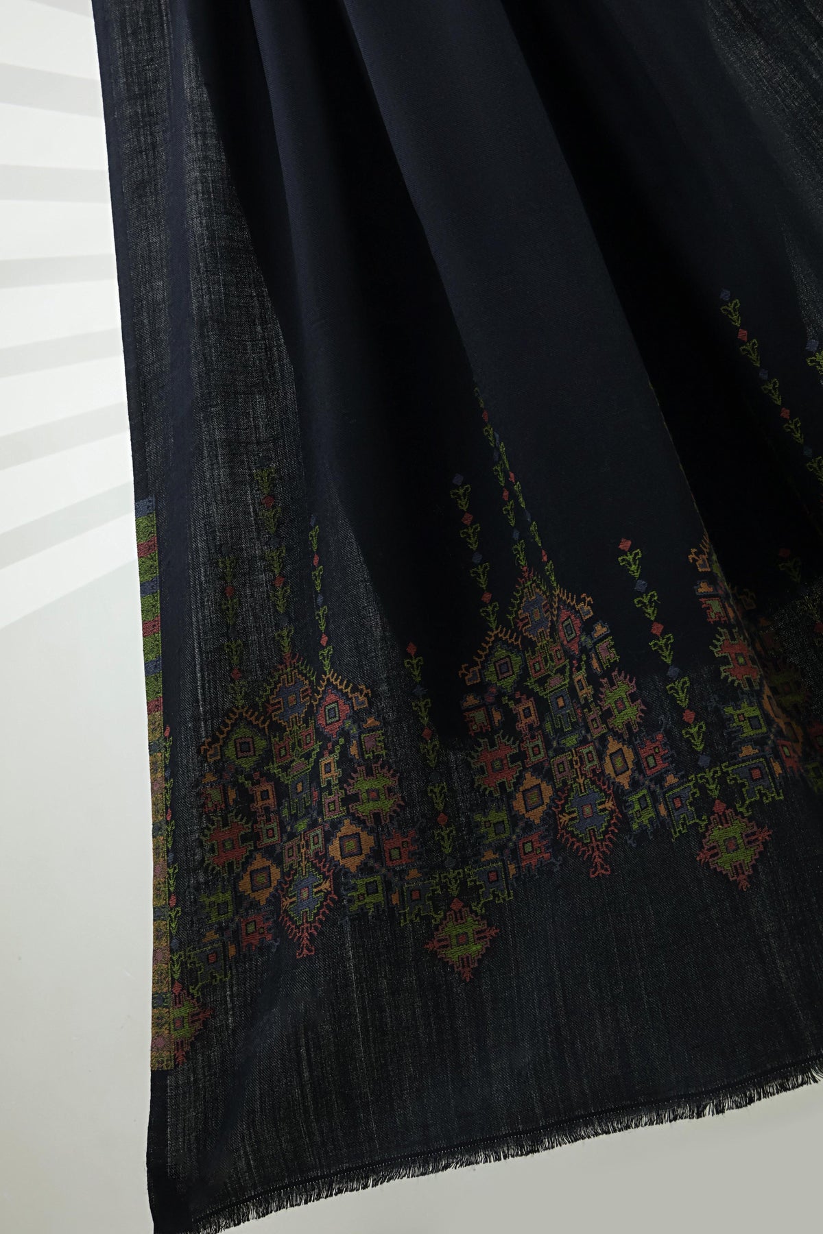 Kani Pashmina Shawl  3921 Black B