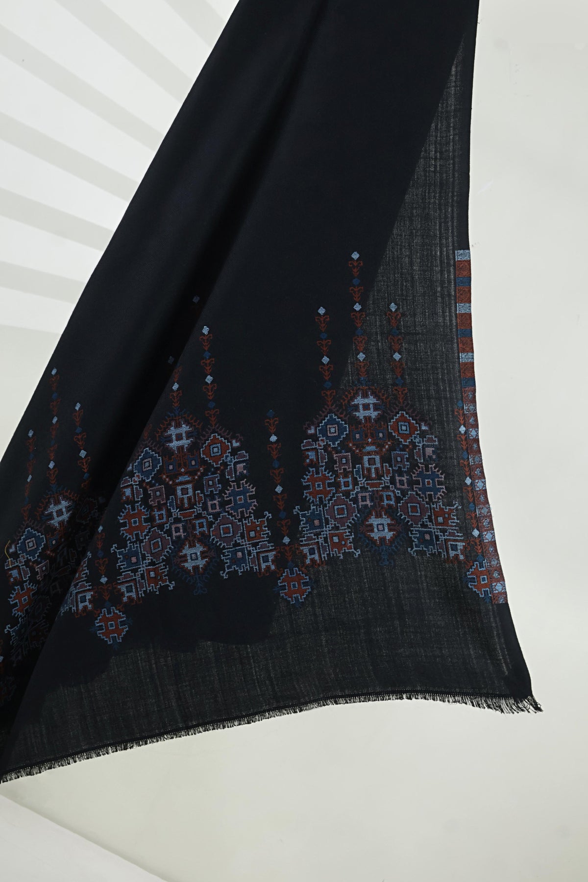 Kani Pashmina Shawl  3921 Black C