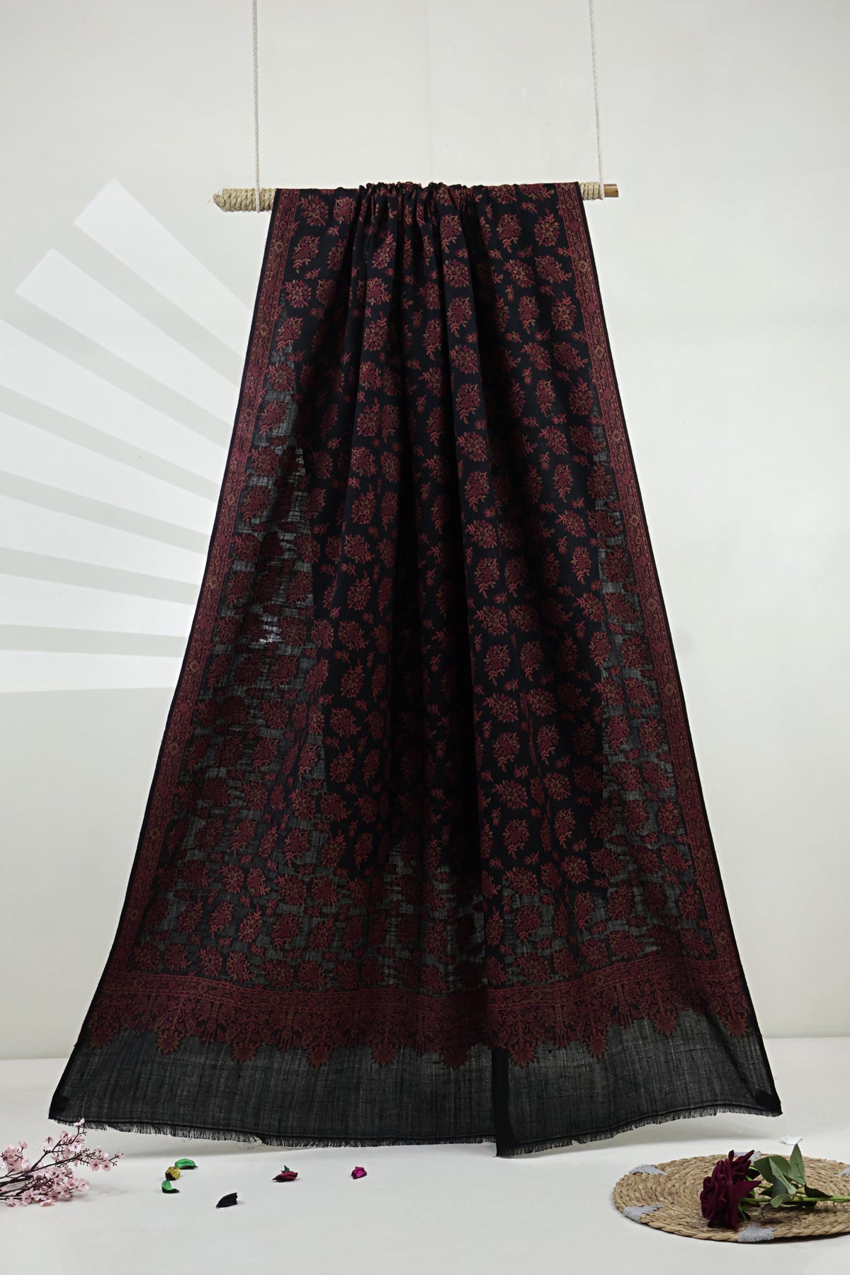 Kani Pashmina Shawl  4009 Black