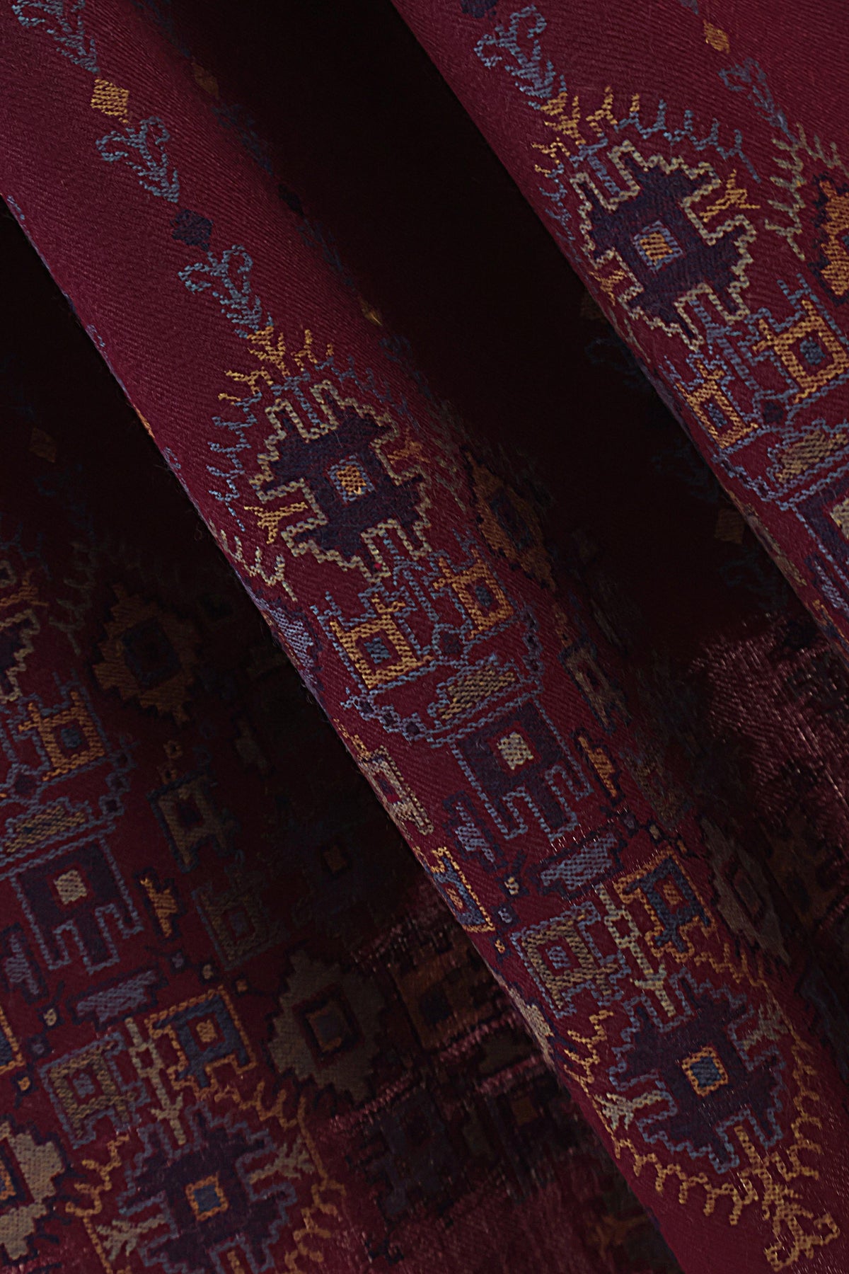 Kani Pashmina Shawl  3921 Mehroon