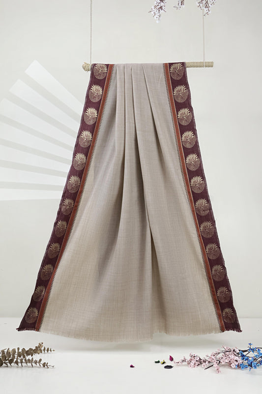Pashmina Jacquard Skin Shawl 3106 Skin-B