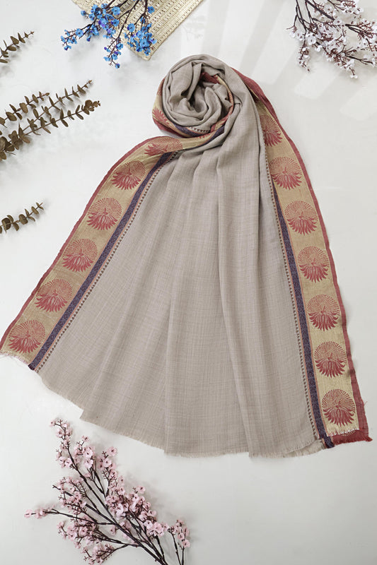 Pashmina Jacquard Skin Shawl 3106 Skin-A
