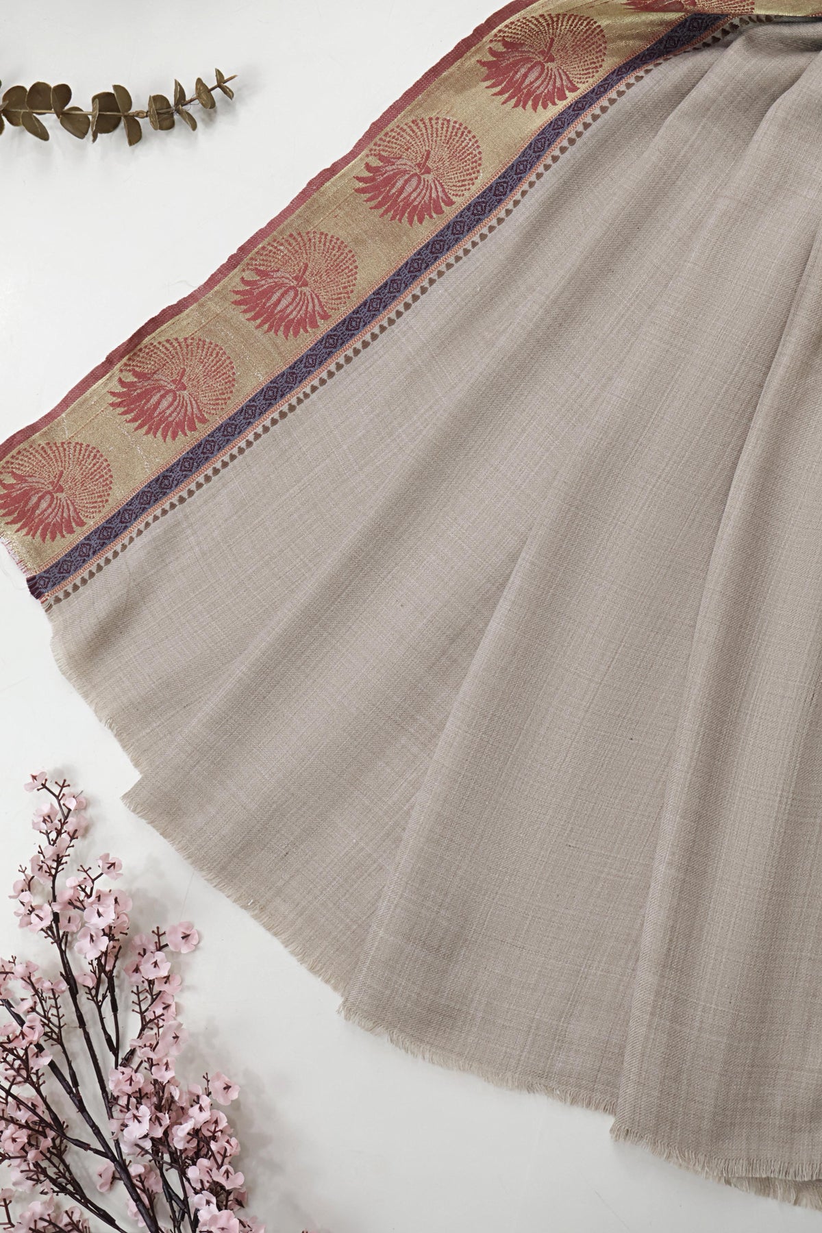 Pashmina Jacquard Skin Shawl 3106 Skin-A