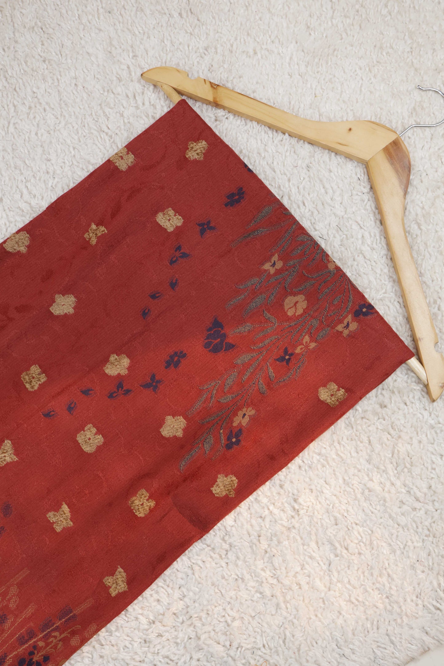 3Piece - Marina Peach Leather Velvet Embose Suit RAZB16