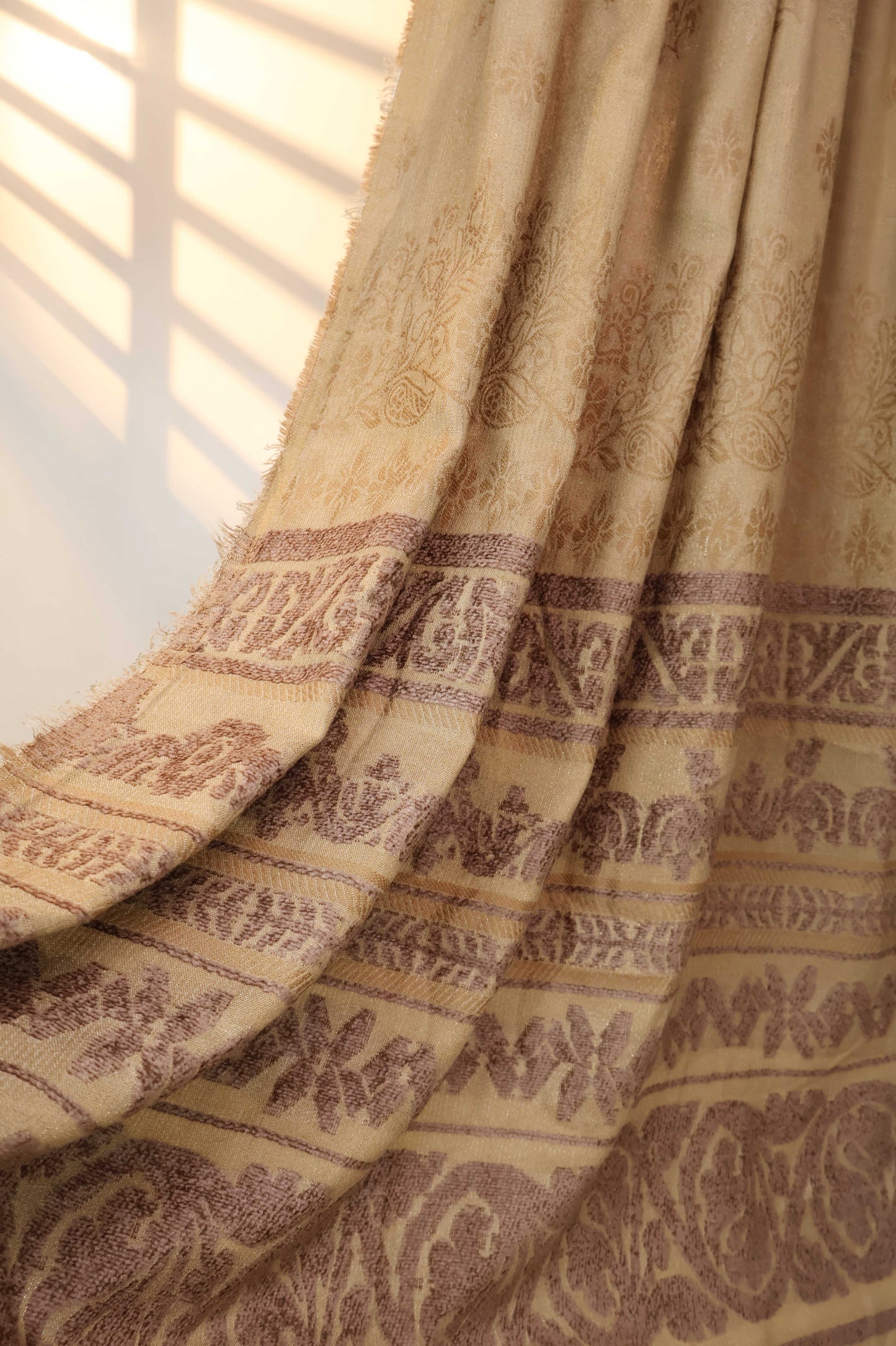 3Piece - Marina Peach Leather Embroidered Suit WAR08