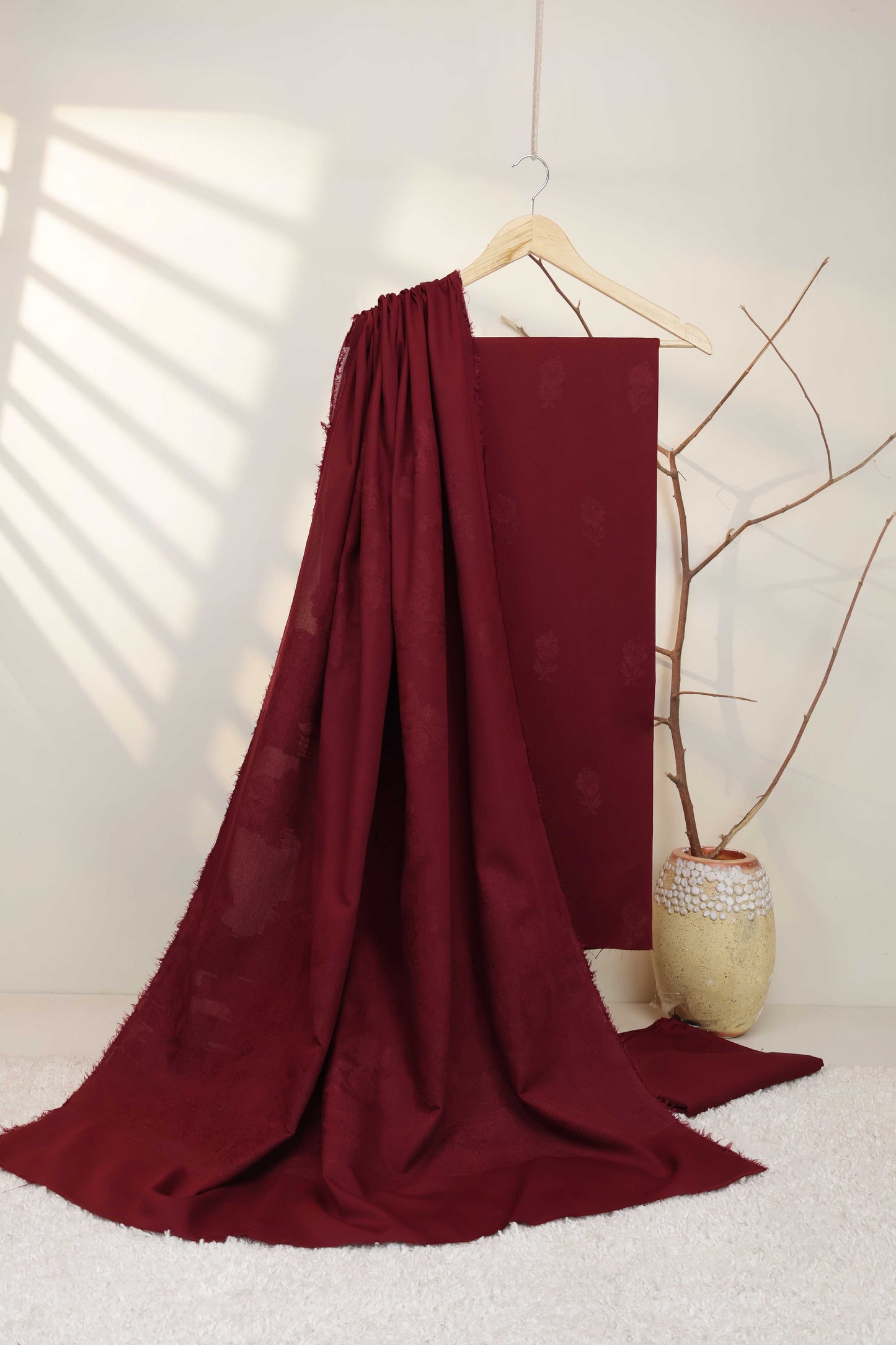 3Piece - Karandi Velvet Embose Suit VC192