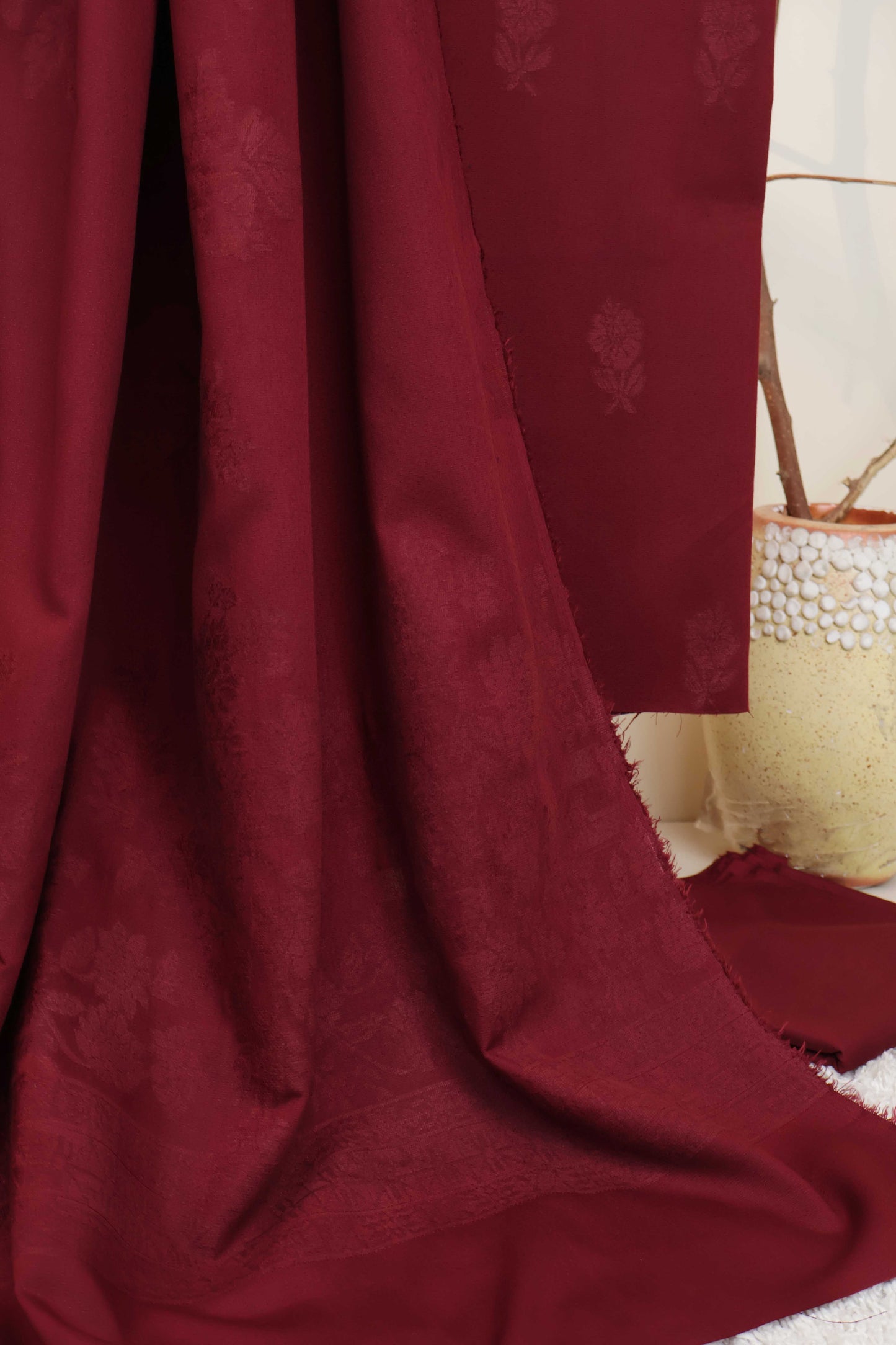 3Piece - Karandi Velvet Embose Suit VC192