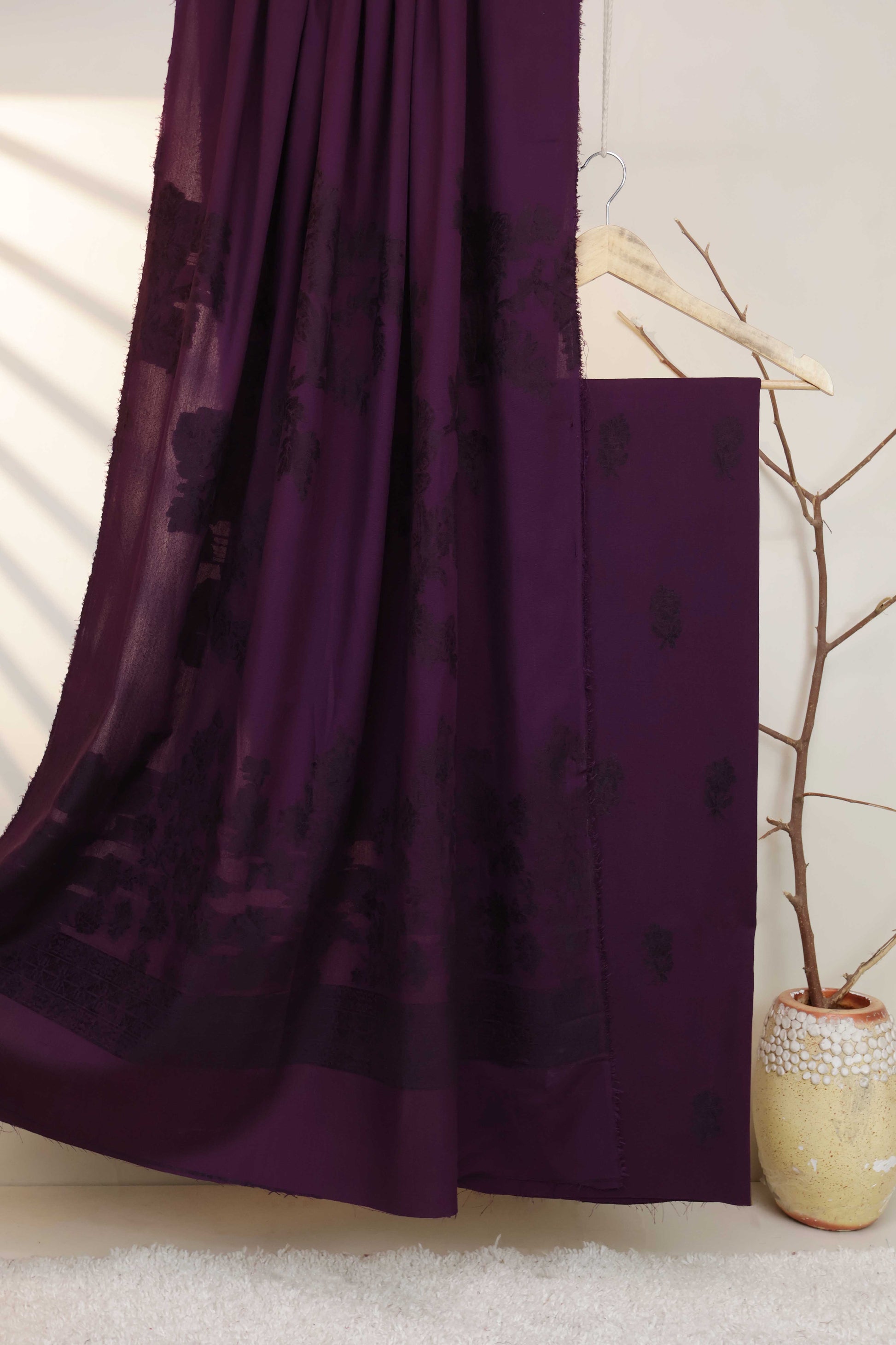 3Piece - Karandi Velvet Embose Suit VC194 – Hafiz Cloth House